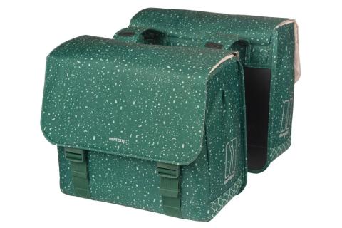 Basil Flair Doppelpacktasche 35 Liter - grün - wasserabweisend, mit Reflektoren &…
