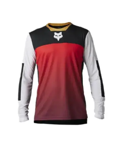 FOX Jerseys DEFEND LS JERSEY AURORA Black/White Größe S