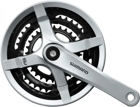 SHIMANO Kurbelgarnitur TOURNEY FC-TY501 Kurbelgarnitur - 6-fach, 7-fach, 8-fach, 170 mm, 48-38, 28…