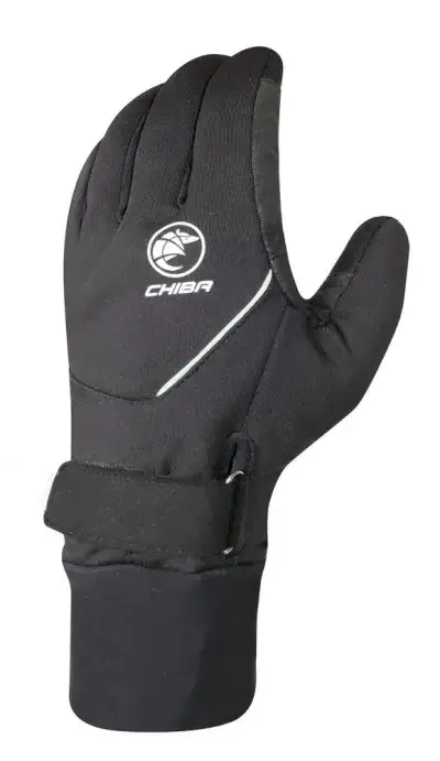 CHIBA Rain Pro - wasserdichte Radhandschuhe schwarz/weiß XL