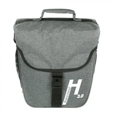 Haberland Einzeltasche 14l Basic 3.0 grau - praktische Gepäckträgertasche für Alltag und Tour