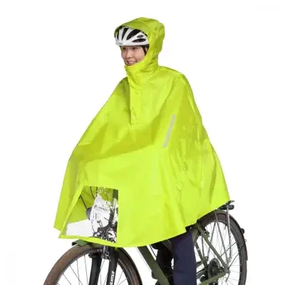 Tatonka Bike Poncho Fahrrad-Cape safety yellow Größe S