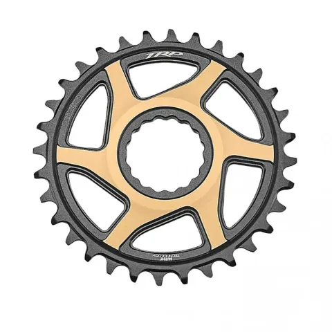 TRP Kettenblatt EVO 12 CR-M9050 1x 30T Schwarz/Gold - präzise Performance für moderne Antriebe
