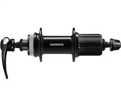 SHIMANO Hinterradnabe FH-QC400-HM 32 Loch 135 mm Schwarz 32 - zuverlässige Trekking-Nabe