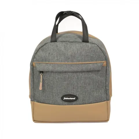 Haberland Rucksack-Lenkertasche Bella grau/hell- - flexible Lenker- und Rucksacktasche