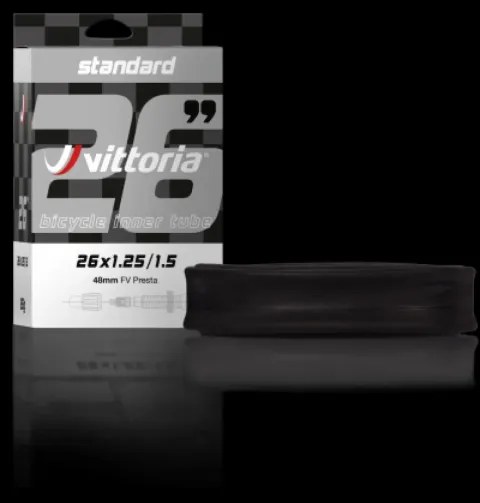 Vittoria Schlauch Standard 700x28/42c SV Presta 48mm - zuverlässiger Rennradschlauch in moderner…