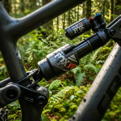 FOX Decal: 2019 Float X2, XV Sleeve, Dark Gray, Short - hochwertiger Dämpfer-Aufkleber