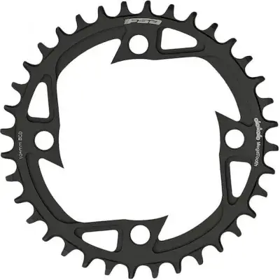 FSA Kettenblatt E-Bike Alloy V-Shape 104 mm x 46T Schwarz - Megatooth-Technologie für Bosch Gen.4