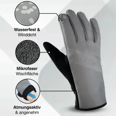 Valkental Handschuhe GloRider V2 Flex wasserfester Übergangshandschuh mit Grip XL grau