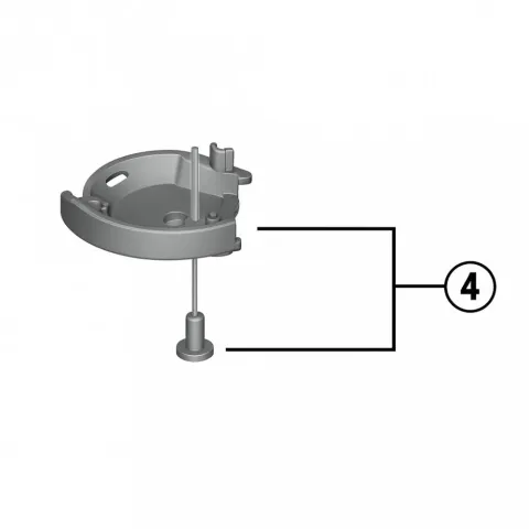 SHIMANO untere Abdeckung f.ST-EF515, rechts, m.Befestigungschr. M3x7mm general - 515,, 3x7mm, 7mm