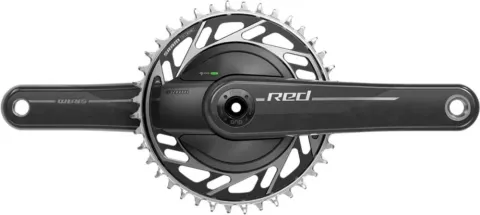 SRAM Kurbelgarnitur Quarq RED XPLR WIDE 172,5 mm 40T - präziser Leistungsmesser für Gravel