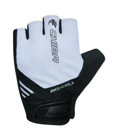 CHIBA BioXCell Air - Radhandschuhe kurz, weiß, atmungsaktiv, Gelpolsterung, Größe M