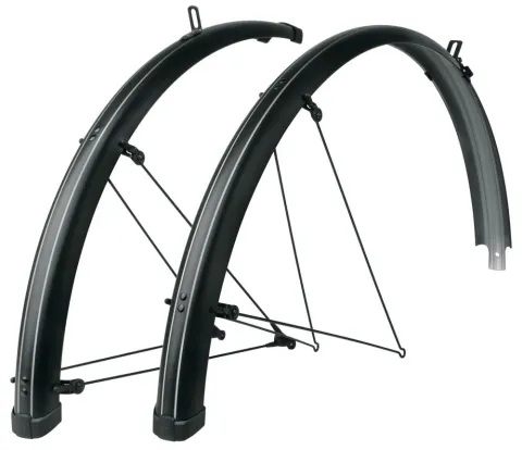 SKS Bluemels Stripes Schutzblech-Set 28" 55 mm schwarz matt  robustes, korrosionsgeschütztes…