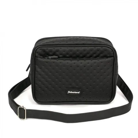 Haberland Lenkertasche Lifestyle schwarz - stilvolle Lenkertasche für Alltag und Tour