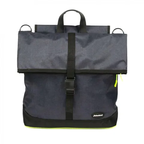 Haberland Shoppertasche eMotion - anthrazit/grün - praktische Fahrrad-Shopper-Tasche