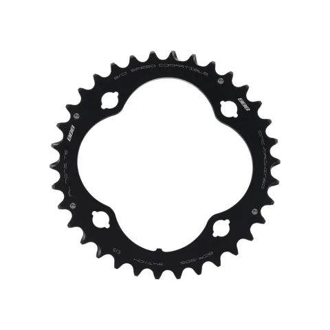BBB Cycling BBB Kettenblatt MTBGear comp. 3x10 34T/104mm anthrazit - präziser Antrieb für MTB