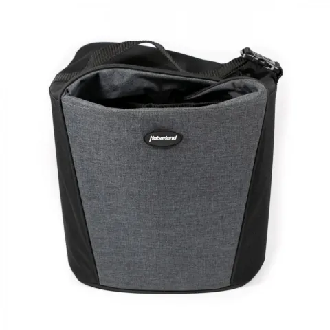 Haberland Lenkertasche Britta anthrazit/schwarz - praktische Lenkertasche mit KLICKfix