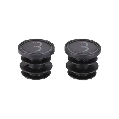 BBB Cycling BBB Lenkerstopfen 2 Stk. Carbon 2 Stück Schwarz - sicherer Abschluss für Rennradlenker