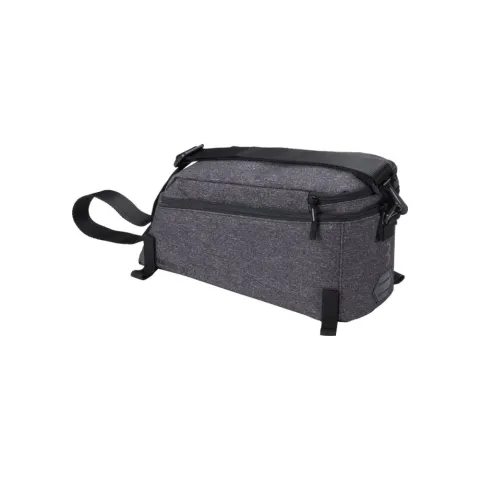BBB Cycling Tasche für Gepäckträger CarrierPack 36x16x16cm 6L grau - kompakte Transportlösung