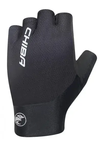 CHIBA Team Glove Pro - Radhandschuhe kurzfinger schwarz S, leicht & atmungsaktiv