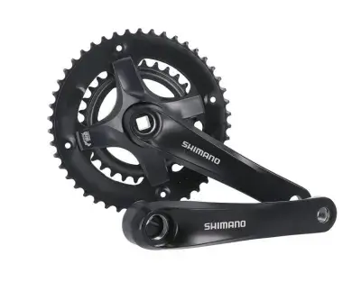 Shimano Tourney FC-TY501 Kurbelgarnitur 46/30Z 7/8-fach 170 mm schwarz - robuste City- und…