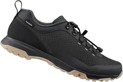 SHIMANO Fahrradschuhe ET501 Herren/Damen MTB Flatpedal Fahrradschuhe Größe 47 Schwarz
