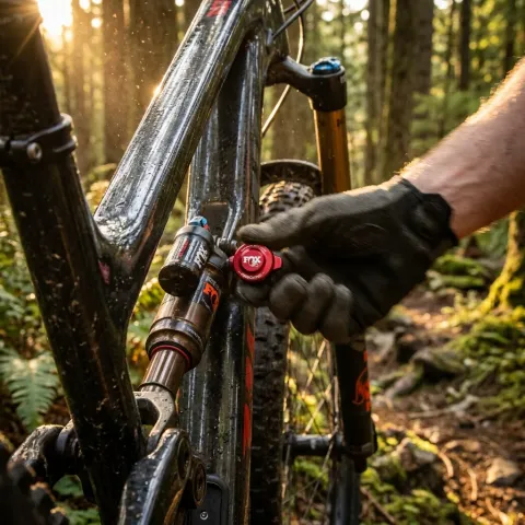 FOX Rebound Knob: 2022 DPS Remote, LUX WC SH - präzise Zugstufenverstellung