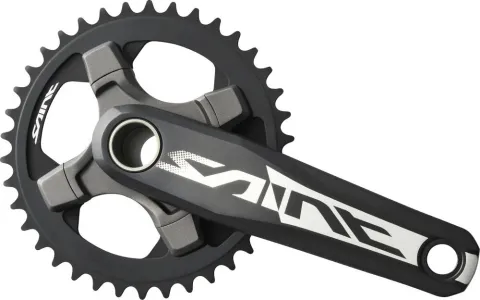 SHIMANO Kurbelgarnitur SAINT FC-M825 10-fach 175 mm ohne Kettenblatt - 10-fach, 175 mm