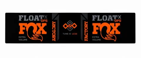 FOX Decal 2021 F-S FLOAT Orange DPS Remote Long - passgenauer Fahrwerks-Aufkleber
