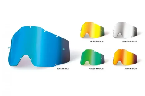 100% Youth Mirror Replacement anti fog unis gold - verspiegeltes Austauschglas mit Anti-Fog