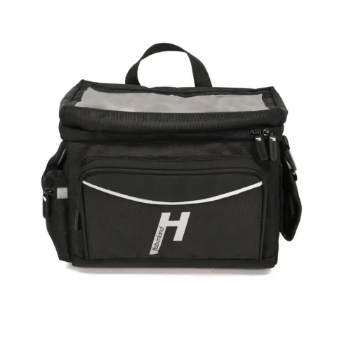 Haberland Lenkertasche 8l Max schwarz - geräumige Lenkertasche für Alltag und Tour