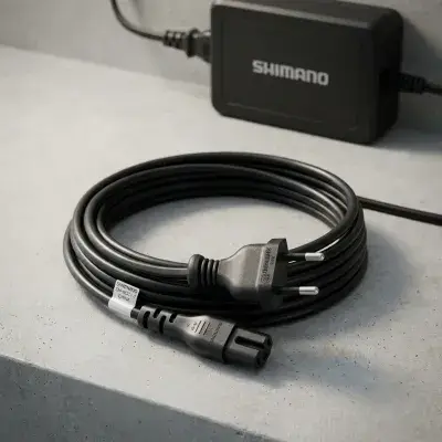 SHIMANO Stromkabel für Ladegerät EC-E6002, EC-EN814, SM-BCR1 - zuverlässige Energieversorgung