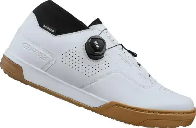 SHIMANO Fahrradschuhe GF800 MTB Flatpedal Größe 47 Weiß - Unisex Plattform-Pedalschuhe