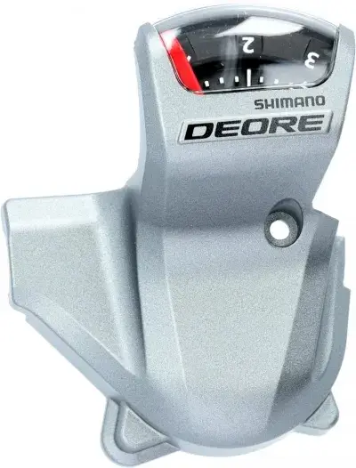 SHIMANO Ganganzeige Links SL-T610-S - mechanische Anzeige für Schaltgriff, Silber