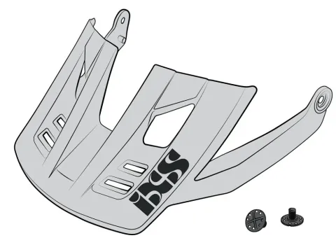 IXS Sports Division iXS Visor + Pins Trigger FF M/L white - Ersatzvisier für klaren Blick