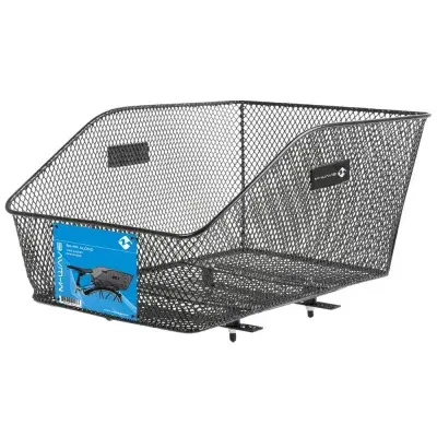M-Wave Hinterradkorb BA-RM Along, 20 Liter, Stahl, schwarz, 45x30x20/13 cm, ideal für Gepäckträger,…
