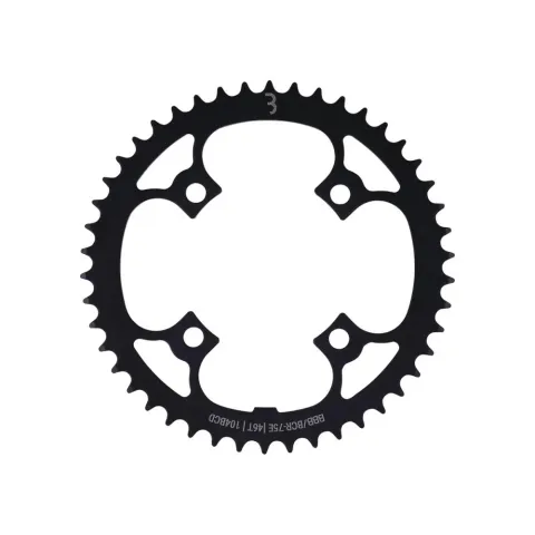 BBB Cycling BBB chainring E-bikeGear steel 46T 104 Schwarz - robustes E-Bike-Kettenblatt
