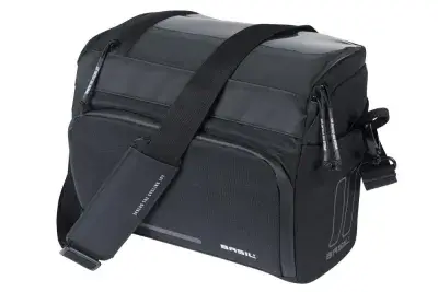 Basil Move Lenkertasche KF 7-8 Liter schwarz - wasserabweisend, mit Smartphone-Fach & Reflektor