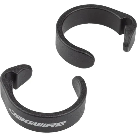Jagwire Clip Ringe Standardgröße Schwarz - saubere Kabelführung am E-Bike-Lenker