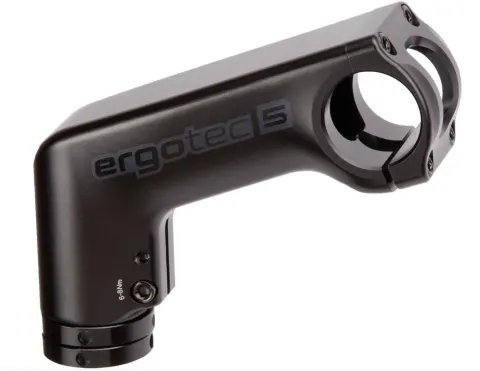 ERGOTEC Vorbau Barracuda Ahead 90mm - Aluminium 6061 T6, 31,8mm Klemmung, 20° Winkel, Level 5,…