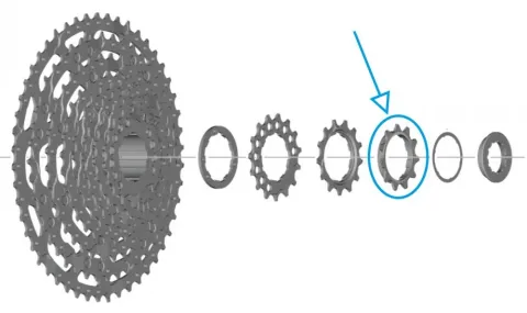 SHIMANO Ritzel für CS-LG600 11 Zähne - präzises Ersatzritzel in moderner Ausführung