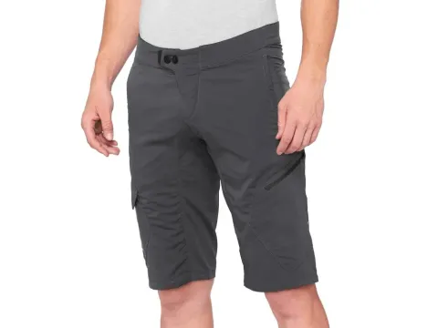 100% Ridecamp Short 32" charcoal - komfortable All-Mountain MTB-Short für lange Trails
