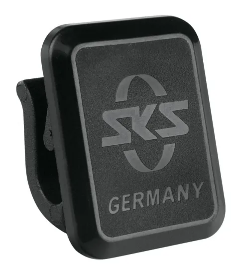 SKS USC-Clip eckig mit SKS Logo, schwarz, Kunststoff, Gummi, Unterlaufstrebenclip für Velo 55…