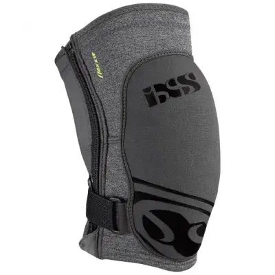 IXS Sports Division iXS Flow ZIP knee pad L grey - komfortabler Trail-Knieprotektor mit FlexZip
