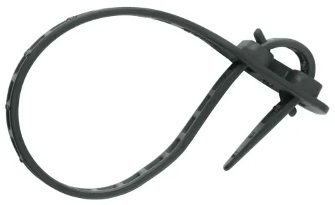 SKS MonkeyLink ML-1 MonkeyStrap Doppelkopf-Kabelbinder, schwarz, 180 x 7 mm, zur sicheren Bündelung…