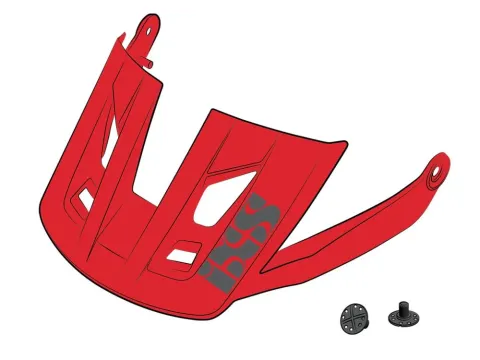 IXS Sports Division iXS Visor + Pins Trigger AM S/M fluor red - Ersatzvisier für optimalen Schutz