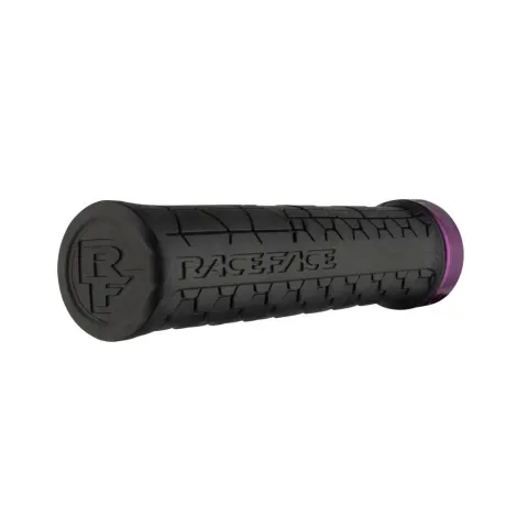 Race Face Getta Grip Lock-On Griff, 33mm, lila/schwarz - sicherer Halt und Komfort