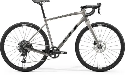 Merida Silex 500 Gravelbike S Warm Slate Grey-Black, Aluminiumrahmen Silex Lite II, SRAM Apex 1x12,…