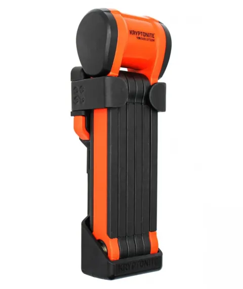 KRYPTONITE Evolution 790 Faltschloss 90cm - 5 4 mm gehärteter Stahl Sicherheitsstufe 7/10 gummierte…