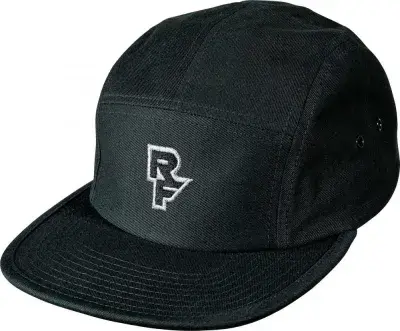 Race Face Logo 5 Panel Cap, black, one size - stylische Bike-Cap für Alltag & Trail